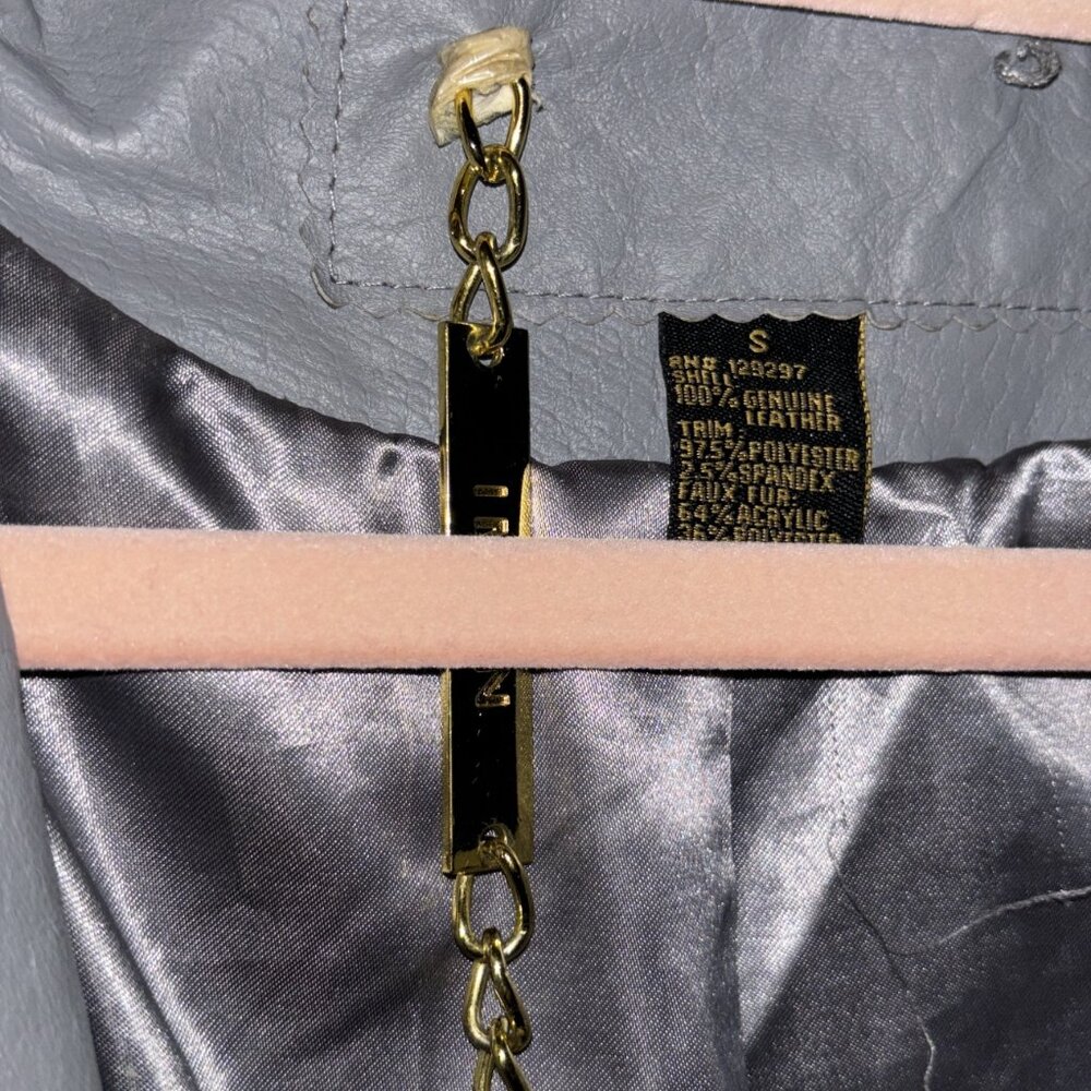 Gray Leather Jacket - image 3